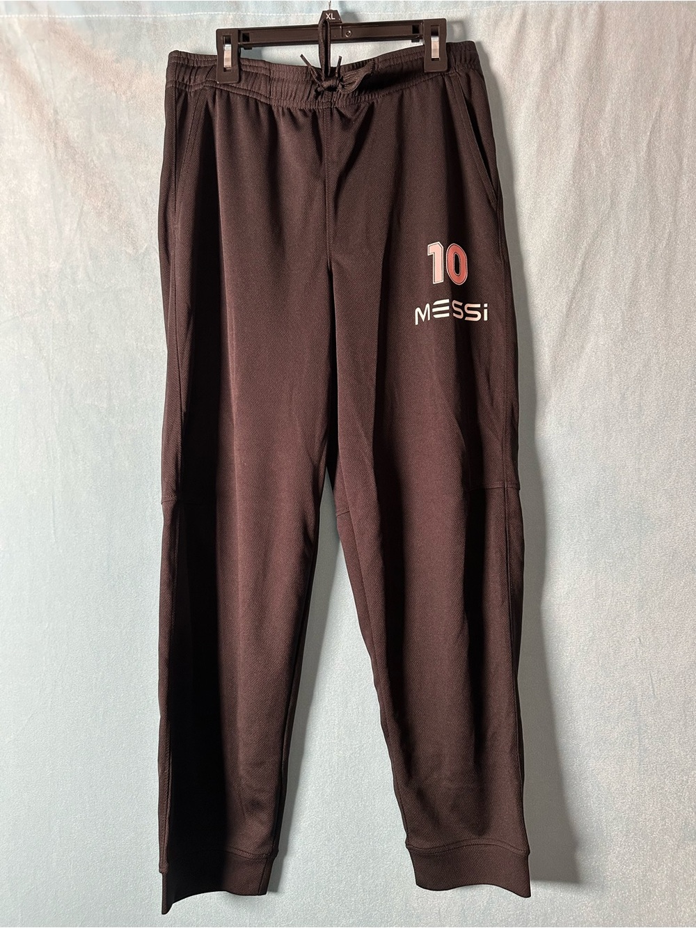 Kids' Black Messi 10 Athletic Joggers- XL